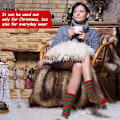 Miniatyrbillede 5 af 7: 8 Par Fuzzy Julesokker Plys Tøffelsokker Voksen Jul, ZQKLA