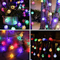 Miniatyrbillede 2 af 6: Solcelled Feelygter, 50 LED 7M/23FT Solcelled Lysstreng Vand, ZQKLA
