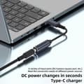 Miniatyrbilde 2 av 5: DC 7.4x0.6mm til Type-C Hann 100W Ladekabel Laptop Strømledning Adapter Erstatning