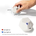 Miniatyrbillede 4 af 5: Timer Rotate Dodecagon - Genopladelig Timer Lyd Vibrer Lys Alarm Flip Timer 1 3 5 10 15 20 25