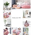 Miniatyrbillede 7 af 7: Multifunktionel Pink U-Formet Graviditetsstøttepude, ZQKLA