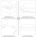 Miniatyrbild 4 av 5: Spandex Stretch Sofföverdrag, 3-sits Sofföverdrag för Vardagsrum