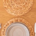 Pikkukuva 3 / 5: Luonnonmukaiset punotut vesihyasintti-tabletit, pyöreä punottu tabletti, ZQKLA