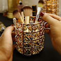 Miniatyrbild 3 av 3: 1 Förpackning Kristall Sminkborsthållare Multifunktionell Ögonbrynspenna