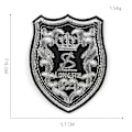 Miniatyrbillede 6 af 7: 22 stykker broderet stof lappet med computerbroderi, ZQKLA