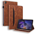 Pikkukuva 1 / 5: Nahkainen tablettikotelo Samsung Galaxy Tab A9+:lle, jossa on liitosrakenne Brown