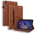 Skinnfodral med skarvning för Samsung Galaxy Tab A9+ Brown