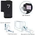 Miniatyrbillede 6 af 6: Udskiftningssideredør til GoPro Hero 7 Black, Aluminium Legering, ZQKLA
