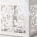 Miniatyrbilde 5 av 5: Hvite Burfugl Hjerte Godteri Gaveboks for Bryllup Dåp 5,ZQKLA