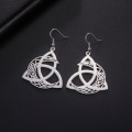 Miniatyrbild 3 av 7: Keltiska Trinity Knot Örhängen för Kvinnor Flickor Keltisk Knut Cre, ZQKLA