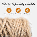 Miniatyrbillede 5 af 5: Sisal Reb 6mm Diameter Tyk og Robust Jute Snor 50 Meter, ZQKLA