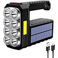 Pikkukuva 1 / 6: Latautuva Aurinkopaneeli-Taskulamppu 8 LED:llä ja COB-Sivuvaisteella, Hig,ZQKLA