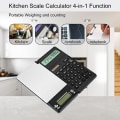 Miniatyrbilde 5 av 6: Enkel Kalkulator Liten Kjøkkenvekt (1kg/0.1g), 10 LCD, ZQKLA