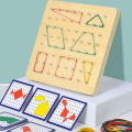 Pikkukuva 3 / 5: Puinen Geoboardi Matematiikan Manipulointimateriaali Array Blo,ZQKLA