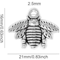 Pikkukuva 2 / 5: 50 KPL Alloy Bee Bee -koru riipuksia, DIY korujen valmistustarvike