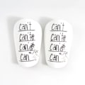 Miniatyrbillede 4 af 6: 1 par mini benskinner Fodbold benskinner SVIT-SVART SWhite-Black