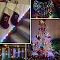 Miniatyrbild 7 av 7: 5-pack 1M 10 LED Silver Wire Fairy String Lights LED Firefly,ZQKLA