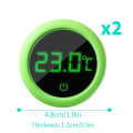 Miniatyrbilde 2 av 5: Akvarium Termometer, 2 stk Elektronisk LCD Digital Termometer, ZQKLA