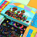 Miniatyrbillede 5 af 5: Scratch Paper Kit Kreativ Sød DIY Scratch Art S,ZQKLA