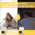 Miniatyrbillede 4 af 7: Sød Timer med Ur og Natlampe, Mini Toaster Form la,ZQKLA