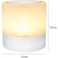 Miniatyrbilde 6 av 6: Nattlampe LED Fargebelysning Berøringssensor Sengelampe for ,ZQKLA