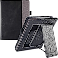 Pikkukuva 1 / 5: Luova kotelo jalustalla, yhteensopiva 6,8 tuuman Kindle Paperwhite 11. sukupolven 2021 kanssa Black Gray