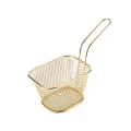 Pikkukuva 1 / 4: 2 kpl (kulta) Mini Neliömäiset Friteerauskorit 19*7.5*6.5cm Ranskalaisten Perunoiden ja Sirujen Friteeraukseen