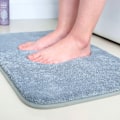 Miniatyrbillede 2 af 5: Mikrofiber Badeværelsesmåtter (20x32 Tommer, Lysegrå) Lusket Blød, ZQKLA