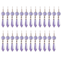 Miniatyrbillede 1 af 5: Lysekrone Icicle Krystal U-Drop Prismer til Bryllup, 37mm