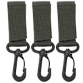 Miniatyrbillede 2 af 4: 3 stk. Outdoor Supply 360 graders roterende webbing spænde nøglering bælte krog - army grøn
