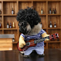 Miniatyrbillede 3 af 5: Guitar Hundekostumer Kæledyr Tøj Hundeklæder Dragt til Hvalp