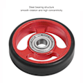 Miniatyrbillede 8 af 8: Cykelskærm Easywheel Mudguard Rollers Hjul Dobbelthjul til Brompton Foldecykel til DahonRød