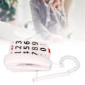 Miniatyrbild 1 av 8: Stor knapptelefon med stor justerbar volym, senaste nummeruppringning, sladdbunden fast telefon för äldre