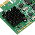 Miniatyrbillede 3 af 8: PCI E NIC Netværkskort 2-vejs RJ45 Port til RTL8111G Chipset PCIE X1 Ethernet LAN Adapter til Win til Linux til VMware