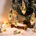 Miniatyrbild 1 av 6: Magiska Julgransljusslingor med Snöglob, Uppgraderat Polyvinylkloridmaterial Säkerställer Hållbarhet och Säkerhet för Både Inomhus- och Utomhusbruk,