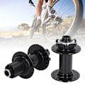 Miniatyrbillede 1 af 8: 2 stk. Cykelnav Black Aluminium Alloy 32 Huller Foran Bagpå Cykelskive Nav 4 Lejer til Bjergcykling