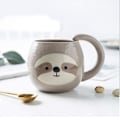 Miniatyrbilde 4 av 5: Nyhet dovendyr kaffekopp, tegneserie keramikk, til julegaver