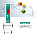 Miniatyrbillede 5 af 8: PH-meter Digital PH-tester Pen med teststrimmelfunktion Termometer til drikkevandspool