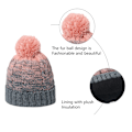 Miniatyrbillede 3 af 5: Bobble Hat til kvinder Vinter Beanie Huer Thermo Foret
