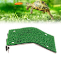 Miniatyrbild 1 av 8: Liten sköldpadda solplattform simuleringsgräs sköldpadda stege viloplats med sugkopp för små reptiler groda L