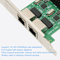 Miniatyrbillede 7 af 8: PCI E NIC Netværkskort 2-vejs RJ45 Port til RTL8111G Chipset PCIE X1 Ethernet LAN Adapter til Win til Linux til VMware