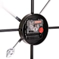 Miniatyrbild 3 av 6: Europeisk Retro Metall Konst Väggklocka, Smidesjärnsram Batteridriven Quartz Urverk Analog Display Med Romerska Siffror, För Hem Kök Vardagsrum