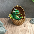 Miniatyrbild 3 av 3: Simuleringar Kristalldrake Ägg Prydnader Skrivbordsdekorationer Blanka Hartsdrakägg Prydnader Present till vänner och familj