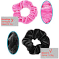 Miniatyrbillede 4 af 7: Hårbånd Fløjls Sæt, Scrunchies Bløde Elastiske Gummibånd