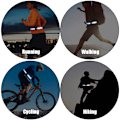 Miniatyrbillede 5 af 5: Reflekterende elastisk sikkerhedssele til løb og cykling