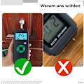 Miniatyrbild 4 av 6: Beröringsfri fuktsensor för trä och byggmaterial, noggrann och snabb mätning med programmerbara larm, högfrekvent avkänningsteknik