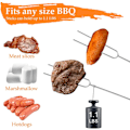 Miniatyrbilde 4 av 6: Marshmallow-grillspyd i rustfritt stål - Teleskopiske grillspyd for bål