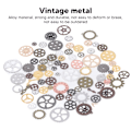 Pikkukuva 7 / 8: 100g Steam Punk -vaihteet DIY-värisekoitus Antiikkiset metalliset Steampunk-vaihteet Glamour-riipus Kellopyörän vaihde askarteluun