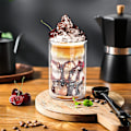 Miniatyrbillede 4 af 5: Latte macchiato glas, dobbeltvægget, 350 ml, borosilikatglas