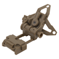 Miniatyrbillede 2 af 8: Nattesynshjelm Montering Foldbar Justerbar Enkel Betjening Bred Kompatibilitet Nylon NVG Montering til PVS15 PVS18 GPNVG18 Tan
